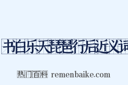 书白乐天琵琶行后近义词是什么意思的图片